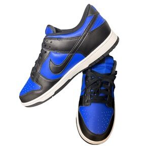 NWT Nike Dunk Low Retro Hyper Royal Black White Mens Sz 11